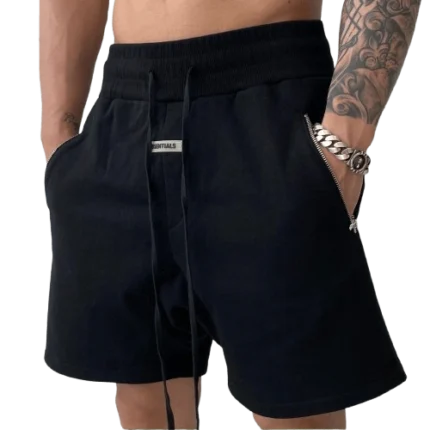 Essentials 7th Collection Black Shorts