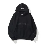 Essentials Casual Black Hoodie