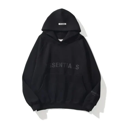 Essentials Casual Black Hoodie