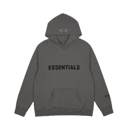 Essentials Casual Dark Grey Hoodie