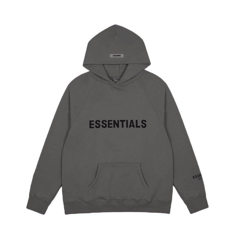 Essentials Casual Dark Grey Hoodie