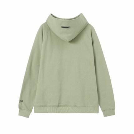Essentials Casual Green Hoodie