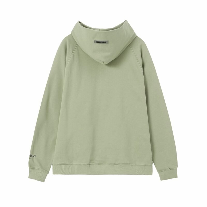 Essentials Casual Green Hoodie