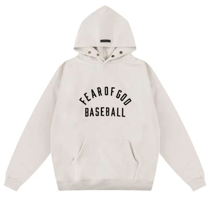 Essentials Fear Of God Baseball Hoodie – Apricot