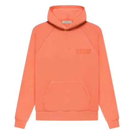 Essentials Fear Of God Coral Signature Hoodie