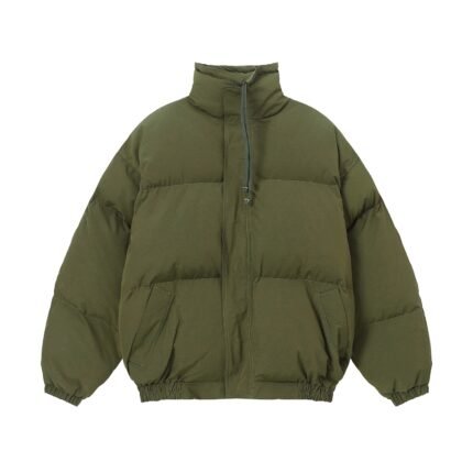 Essentials Fear Of God Puffer Army Green Jacket