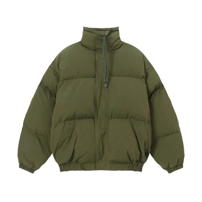 Essentials Fear Of God Puffer Army Green Jacket