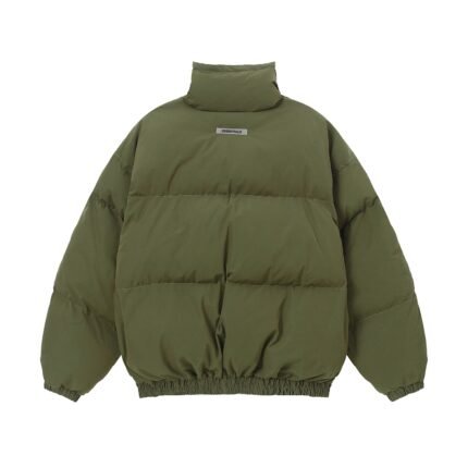 Essentials Fear Of God Puffer Army Green Jacket