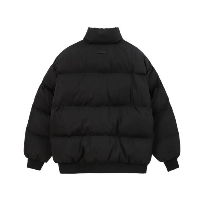 Essentials Fear Of God Puffer Jet Black Jacket