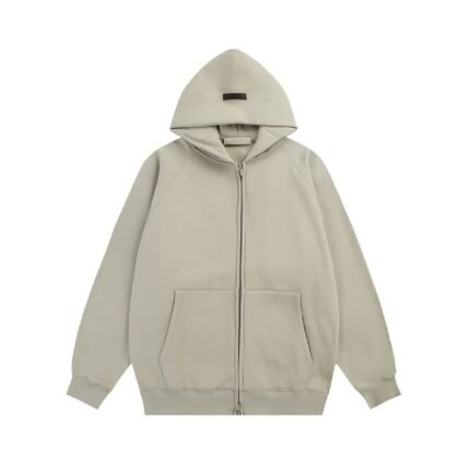 Essentials Fear Of God Zip Hoodie – Beige