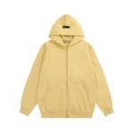 Essentials Fear Of God Zip Hoodie – Light Yellow