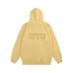 Essentials Fear Of God Zip Hoodie – Light Yellow