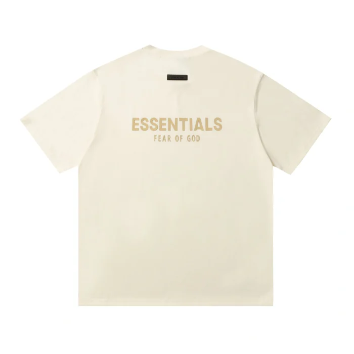 Essentials Fear of God Back Logo T Shirt - Cream