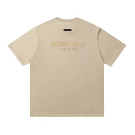 Essentials Fear of God Back Logo T Shirt - Sand