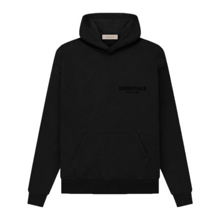 Essentials Fear of God FW22 Core Jet Black Hoodie