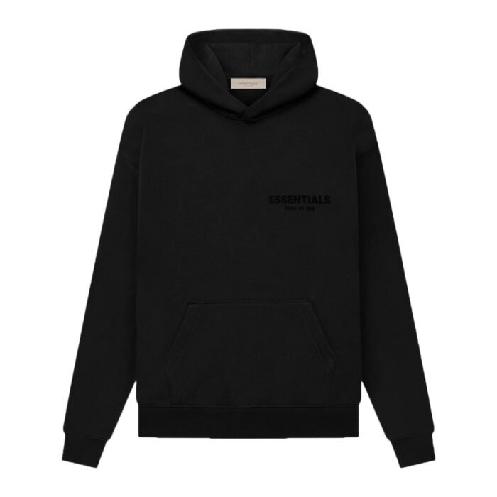 Essentials Fear of God FW22 Core Jet Black Hoodie