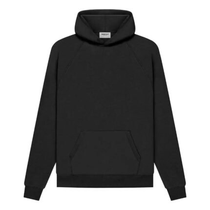 Essentials Fear of God Pull Over Black Hoodie