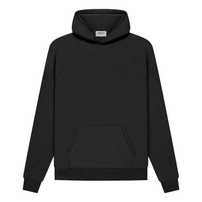 Essentials Fear of God Pull Over Black Hoodie