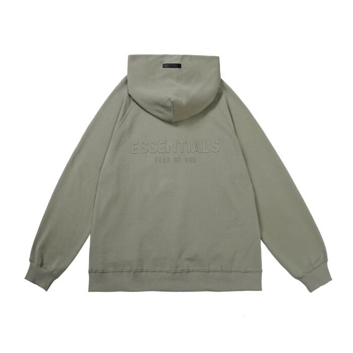 Essentials Fear of God Pull Over Green Hoodie