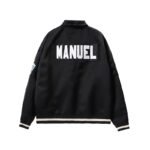 FEAR OF GOD Satin MANUEL Baseball Coaches Black Jacket