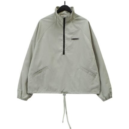 FOG Essentials Reflective Wheat Green Half-Zip Track Jacket