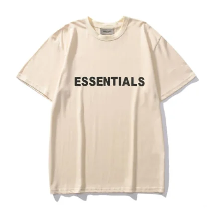 Fear Of God Essentials Front Logo T-shirt - Light Beige