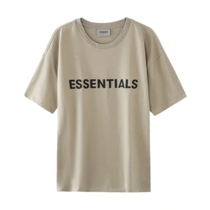 Fear Of God Essentials Front Logo T-shirt - Light Taupe