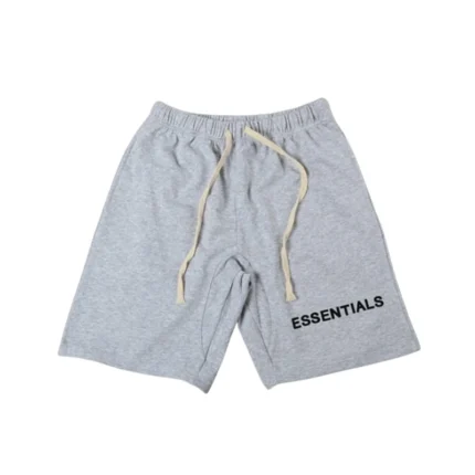 Fear Of God Essentials Graphic Sweat Shorts - Grey