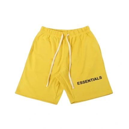 Fear Of God Essentials Graphic Sweat Shorts - Yellow
