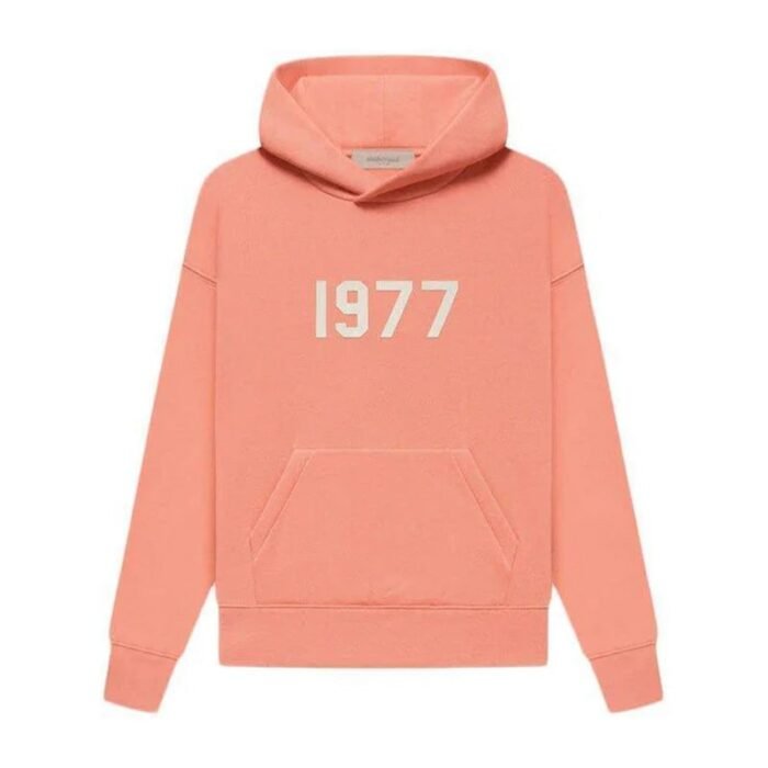 Fear of God Essentials 1977 Hoodie – Light Coral