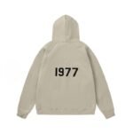Fear of God Essentials 1977 Taupe Full Zip Hoodie