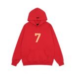 Fear of God Essentials 7th Collection Red Hoodie