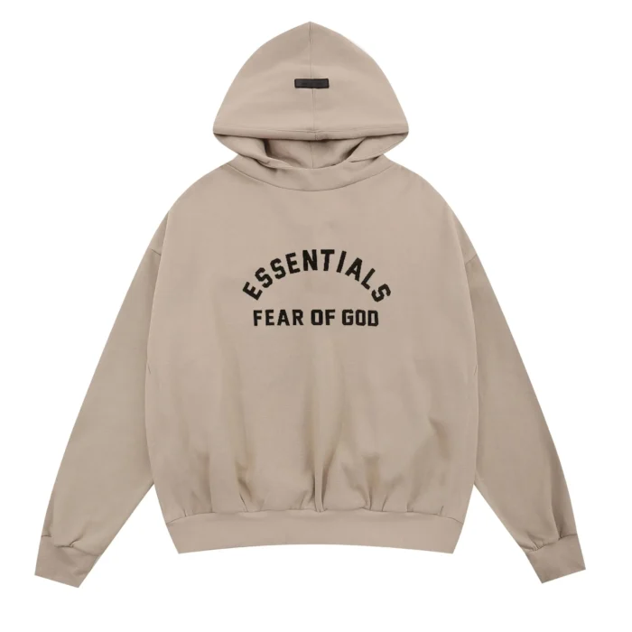 Fear of God Essentials Arch Logo Sand Yellow Hoodie