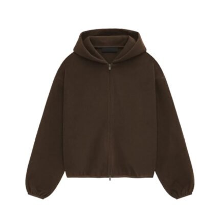 Fear of God Essentials Brushed Hooded Bomber - Brown