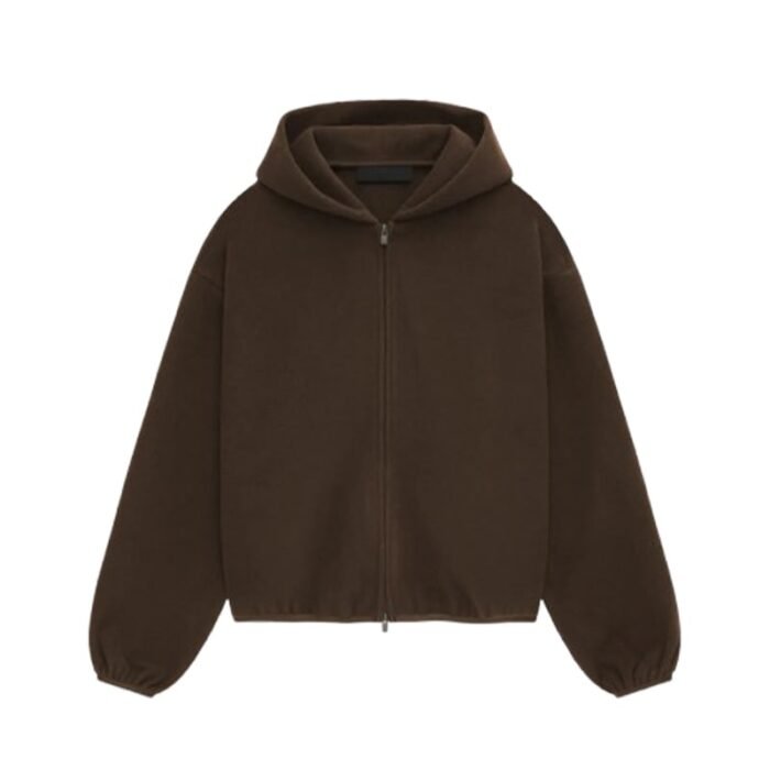 Fear of God Essentials Brushed Hooded Bomber - Brown