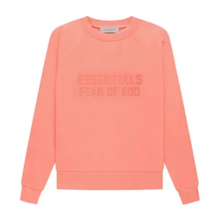 Fear of God Essentials Coral Powder Sweatshirt