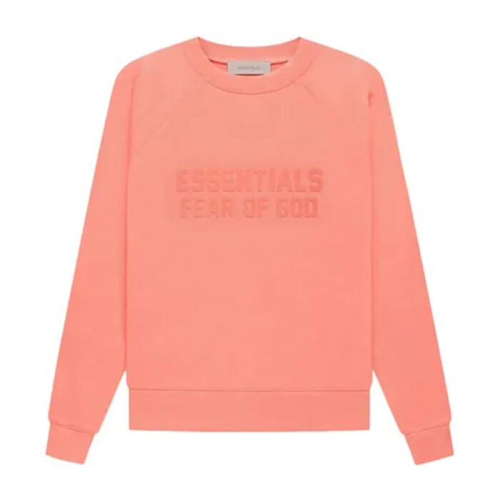 Fear of God Essentials Coral Powder Sweatshirt