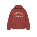 Fear of God Essentials Fleece Hoodie – Red