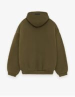 Fear of God Essentials Fleece Olive Hoodie
