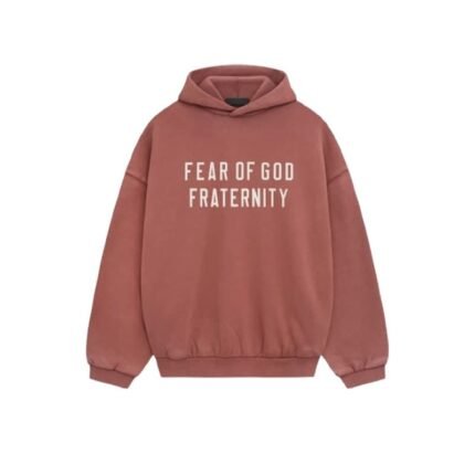 Fear of God Essentials Fraternity Hoodie – Red