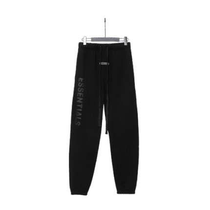 Fear of God Essentials Front Logo Sweatpants – Black