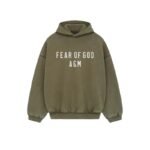 Fear of God Essentials Green Military Hoodie