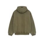 Fear of God Essentials Green Military Hoodie