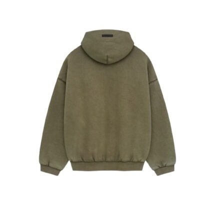 Fear of God Essentials Green Military Hoodie
