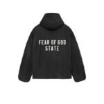 Fear of God Essentials Hooded Coaches Jacket – Black