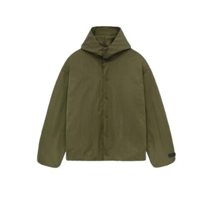 Fear of God Essentials Hooded Coaches Jacket – Green