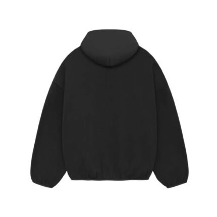 Fear of God Essentials Nylon Fleece Black Hoodie