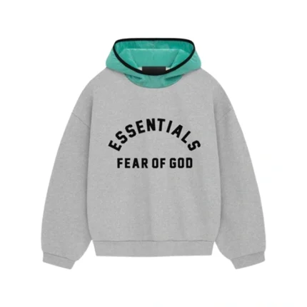 Fear of God Essentials Nylon Fleece Gray Hoodie