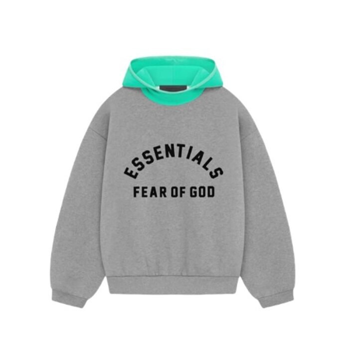 Fear of God Essentials Nylon Fleece Hoodie - Gray