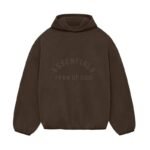 Fear of God Essentials Nylon Fleece Hoodie Heather Wood